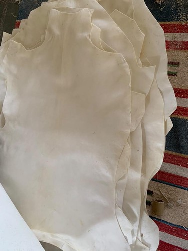 Goatskin Parchment Vellum Leather natural calfskin parchment leather Full Hide - Picture 10 of 15