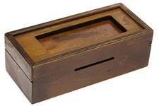 MYSTERIOUS 2 STEP PUZZLE GIFT BOX -  gift card holder - cash - tickets - lottery