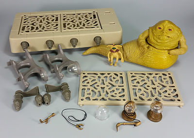 JABBA THE HUTT PIPE BOWL LEIA COLLAR kenner STAR WARS Return of the Jedi 1983