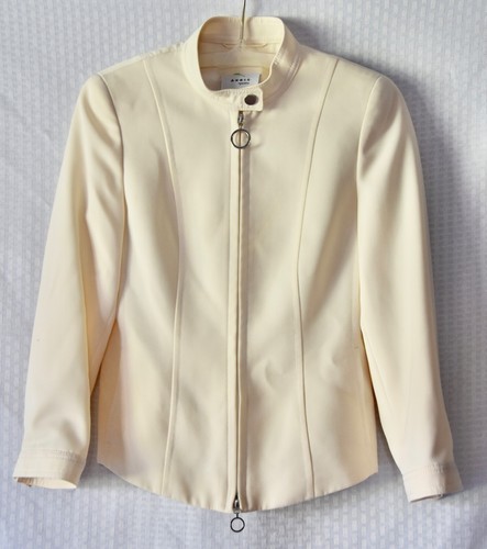 AKRIS PUNTO Fitted Wool-Blend Blazer Size 4 - Picture 4 of 9