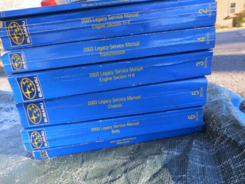 2003 Subaru Legacy Outback Shop Service Repair Manuals complete set 1-7 w/wiring - Picture 2 of 8
