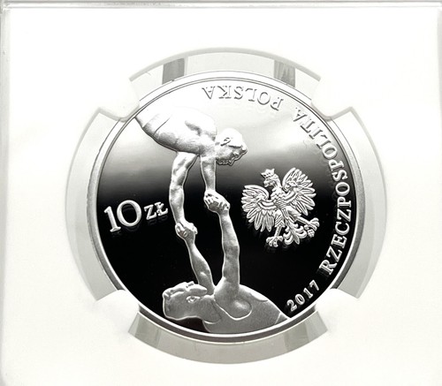 Poland 2017 10 zlotych Gymnastic Society FALCON Silver Coin NGC PF70 - Picture 4 of 4