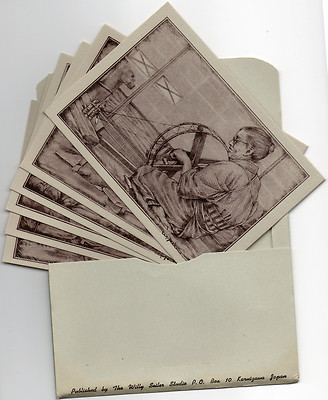 コレクション OLYMPIC SEALS BY WILLY SEILER Original Early 1940's WILLY SEILER Art Postcard Set 8 (6