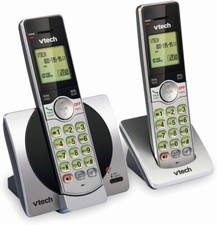 VTech CS6919-2 DECT 6.0 Cordless Phone Caller ID Call Waiting 2 Handsets Silver
