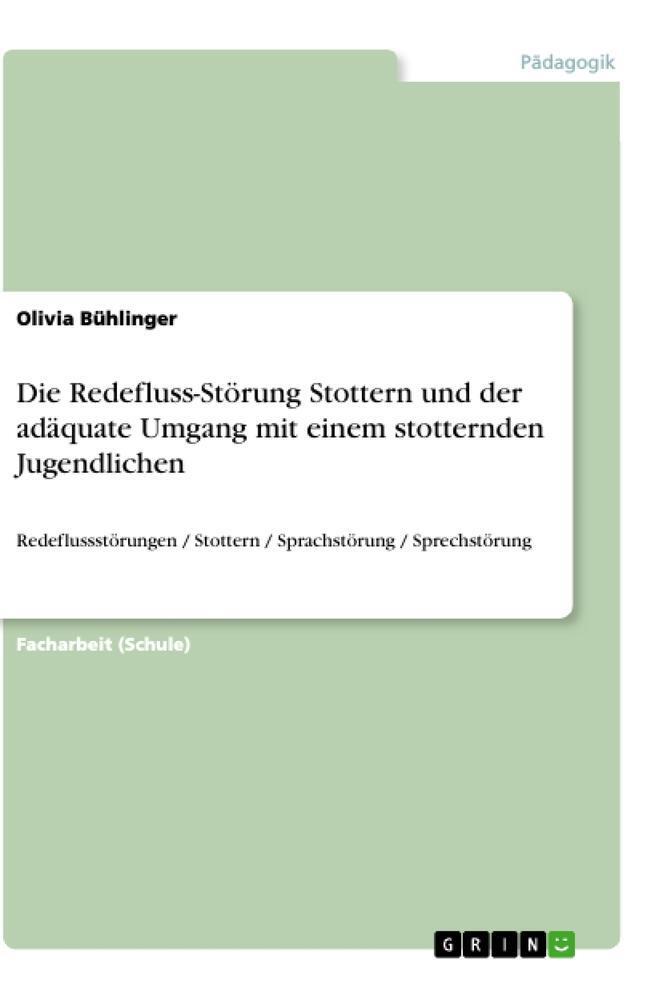 Thumbnail - Die Redefluss-störung Stottern Und Der Adäquate Umgang Mit Einem