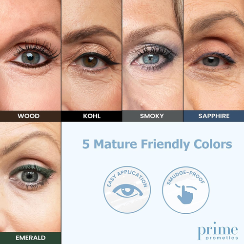 PRIME PROMETICS PrimeEyes Glide Eyeliner for Mature Women – Water-Resistant, Lon - Picture 7 of 12