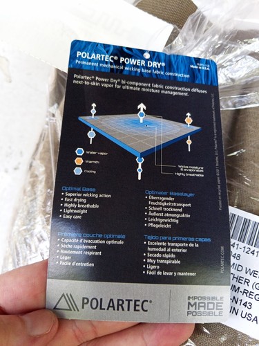 GEN III COLD WEATHER MID-WEIGHT DRAWERS  ECWCS MED REGULAR  - Picture 5 of 7