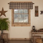 Rustic 16"x60" Valance Brown Rod Pocket Star Kitchen Window Curtains VHC Brands