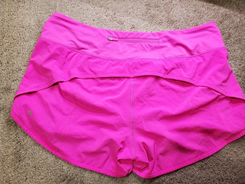 Pantaloncini Lululemon Donna TG 14 Rosa Speed Up Corti Veloci Vestibilità Aggiornata W7AVRT - Foto 6 di 7