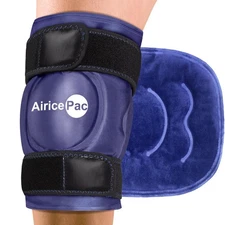 AiricePac Ice Pack for Knee Pain Relief, Reusable Gel Ice Wrap for Injuries, ...