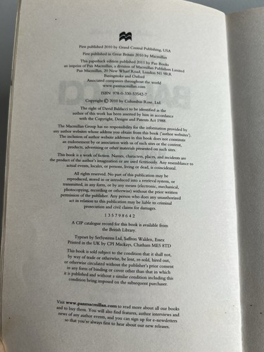 Hell's Corner (Camel Club) By David Baldacci Paperback - Imagen 5 de 5