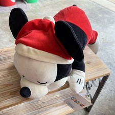 Disney Mickey Mouse Santa Retro Reimagined Sleeping Cuddleez Large Plush  24''