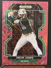 2022 Panini Prizm Draft Picks - Druw Jones #PDP2 Neon Pink Velocity Prizm (RC)