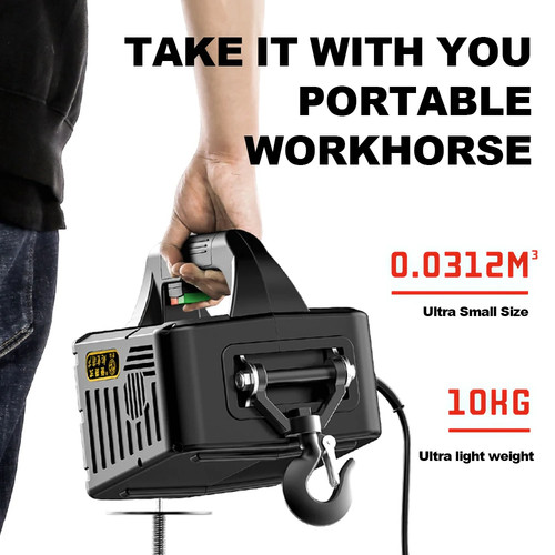 Grúa Pequeña Portátil Para Hogar Elevadora Mini Tren Eléctrico 220 V 1500 W - Imagen 3 de 29