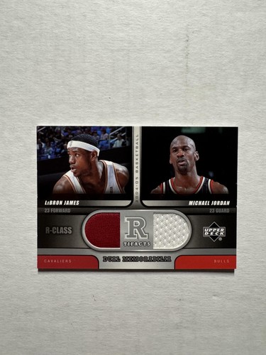 2004-05 Upper Deck R-Class LeBron James Michael Jordan Dual Jersey Patch - Picture 1 of 2