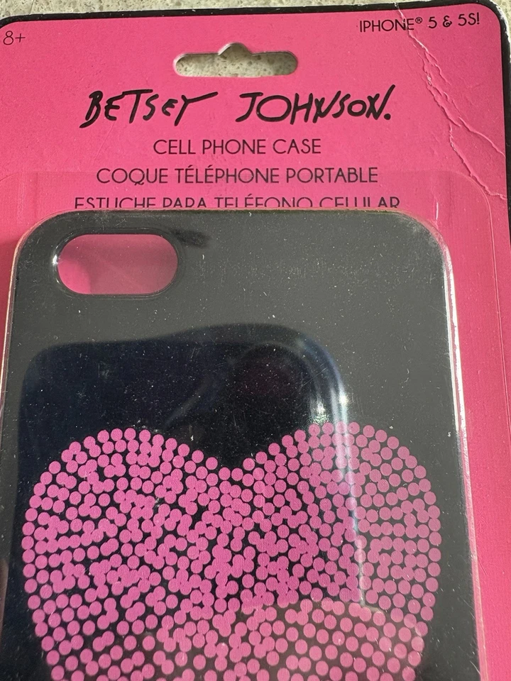 Betsey Johnson iPhone 5 5s чехол жесткий пластиковый новый винтажный 2014 - Изображение 2 из 3
