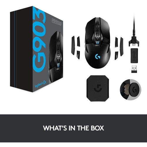 Mouse inalámbrico para juegos Logitech G903 LIGHTSPEED - negro - bueno - Imagen 4 de 8