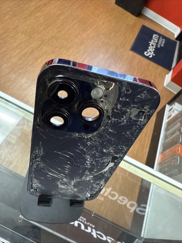 Carcasa OEM iPhone 14 Pro A2650 Apple OEM *DAÑADA* - VIDRIO AGRIETADO - Imagen 3 de 9