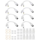 4 pary wtryskiwaczy i zestawów rozdzielaczy 12V POE pasywny adapter POE wodoodporny biały