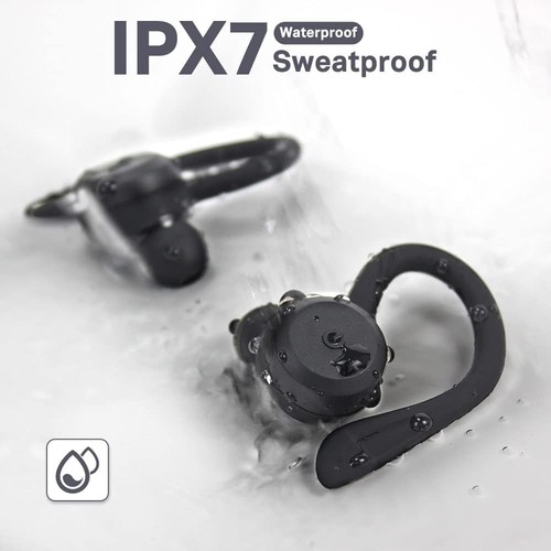 APEKX Bluetooth Kopfhörer True Wireless Earbuds mit Ladecase schwarz - Bild 6 von 6