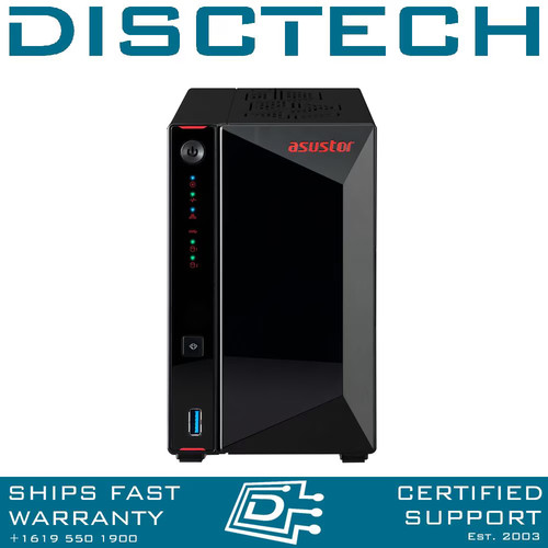 Asustor 24TB Nimbustor 2 Gen 2 AS5402T 2-bay SATA NVMe NAS Storage System - 第 1/3 張圖片