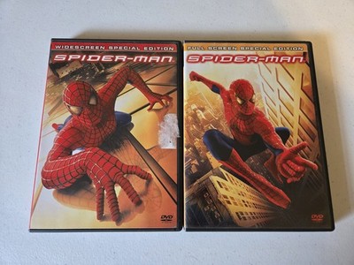 Spider-Man & Spider-Man 2 DVD Movie Film Widescreen 2-Disc Special Edition Lot