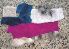 LOT OF GENUINE DYED MINK NATURAL FOX FLY TYING 110