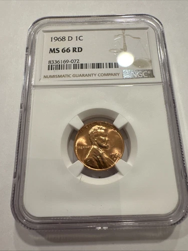 1968 D Lincoln Cent MS66 RD NGC #109 SEE DESCRIPTION