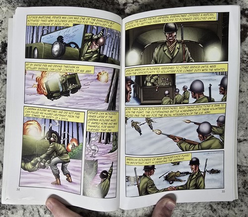 WWII Graphic Novels – Battle of the Bulge & Iwo Jima – Military History Comics - Picture 6 of 14