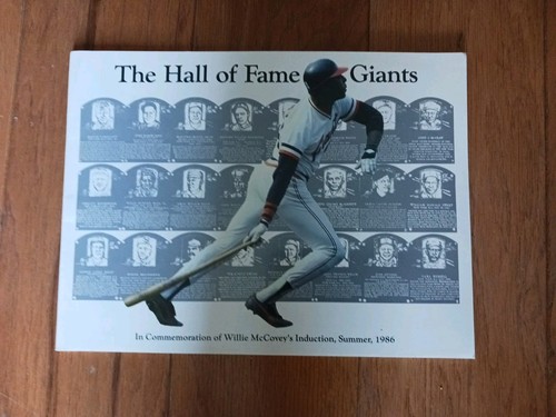 LOT OF 2:1986 "The Hall of Fame Giants" Commemoration of Willie McCovey,PB BOOKS - Imagen 2 de 17