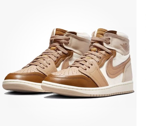 Nike Air Jordan 1 Method of Make High Women Sz 8 Brown Tan Beige Retro FB9891-20 - Picture 2 of 24