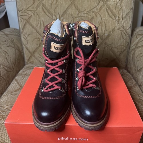 Botines Pikolinos Mujer Cuero Negro Aspe Con Cordones Talla EU 39 - Imagen 5 de 8