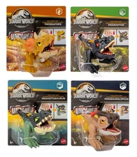 Jurassic World 2023 Wild Pop Ups Uncaged Set of 4 Figures HJB51 956E