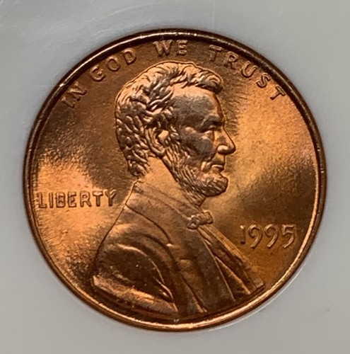 1995 1c Lincoln Memorial Cent NGC MS66 RD **Double Die **XHKHK3006**MONSTER RED! - Picture 2 of 4