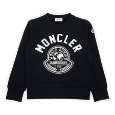 Moncler Kids Lettering Patch Logo Sweatshirt (Navy) 8G00002 899PS 778 58583606