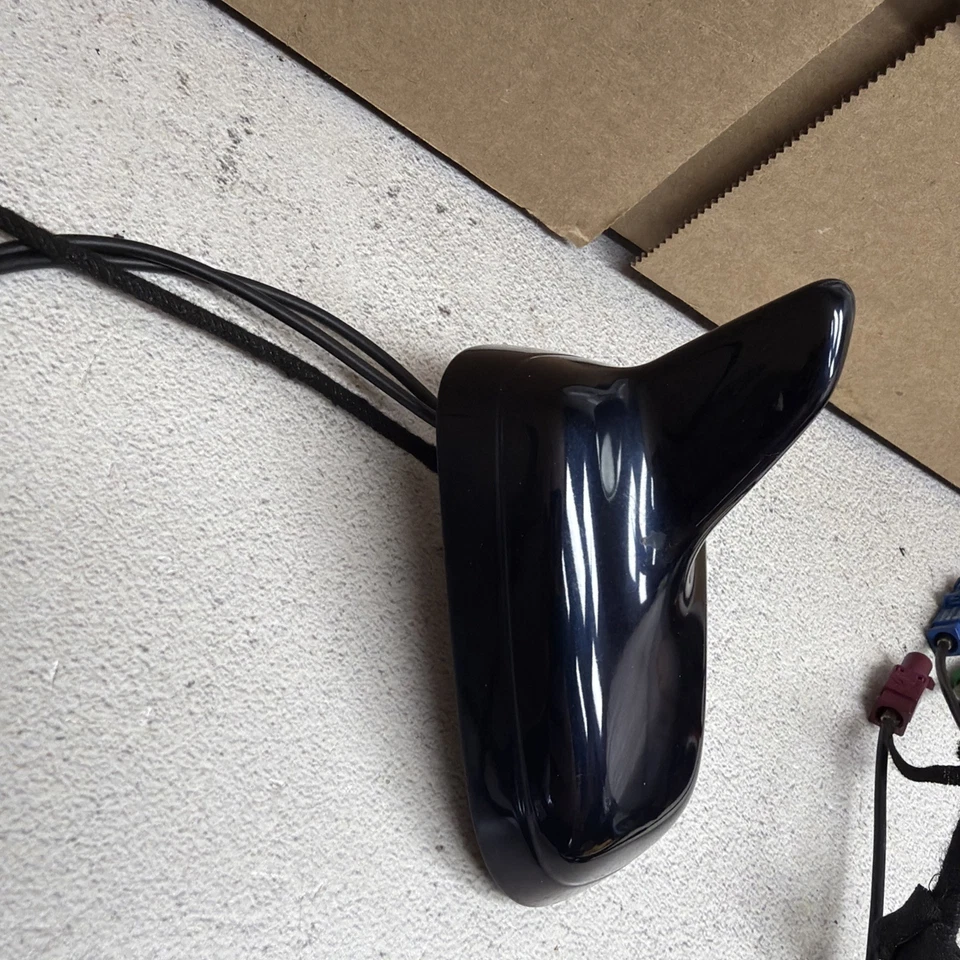 AUDI A4 S4 B8 B8.5 2009-2016 TECHO GENUINO ALETA DE TIBURÓN ANTENA FABRICANTE ORIGINAL AZUL OSCURO Foto 4 de 4