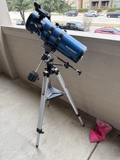 Orion StarBlast 4.5 Equatorial Reflector Telescope With EZ Finder 2 + Tripod