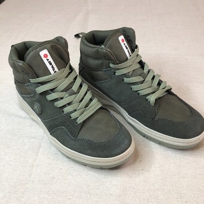 Airwalk Boys Green Lace-up Anchor Mid Top Athletic Sneakers Size 5