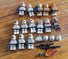 LEGO Star Wars Clone Trooper Minifigure Lot w/ Helmets & Weapons. Make An Offer!