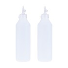 2 PCS Fine Tip Bottle Squeeze Oil Liquid Dispense Plastic Bottles
