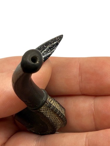 Antique Miniature Pipe Salesman Sample Smoking Gutta Percha Dragon Talon KBB Bob - Picture 10 of 12