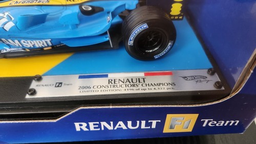 Mattel Hot Wheels Fernando Alonso Renault R26 2006 World Champion 1/18 J2986 - Picture 5 of 6