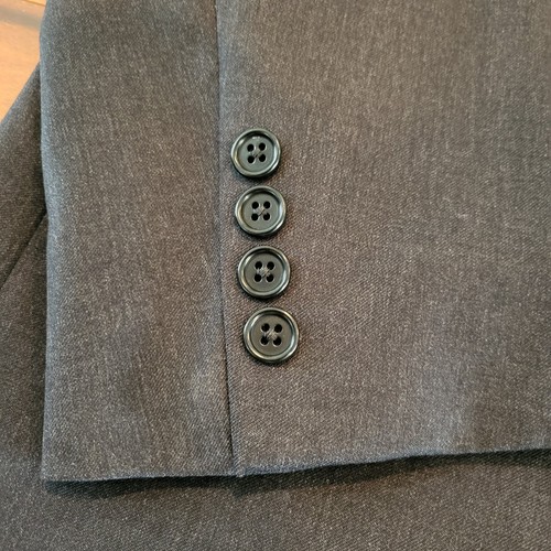 Canali Suit Jacket Men's 44 Long Gray Wool / Cupro Sport Coat 2 Button Blazer - Picture 2 of 10