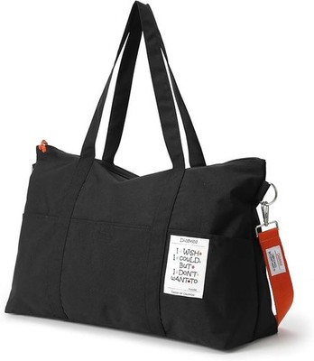 Dizdvizd Reise Duffel Bags Damen und Herren wasserdichte Sporttasche Schwarz NEU