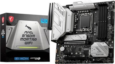 MSI MAG B760M Mortar WIFI DDR5 Mainboard Intel Sockel 1700 Intel B660 USB 3.2