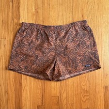 Patagonia 5" Baggies Shorts Floral Brown Orange Women’s XXL Recycled Nylon