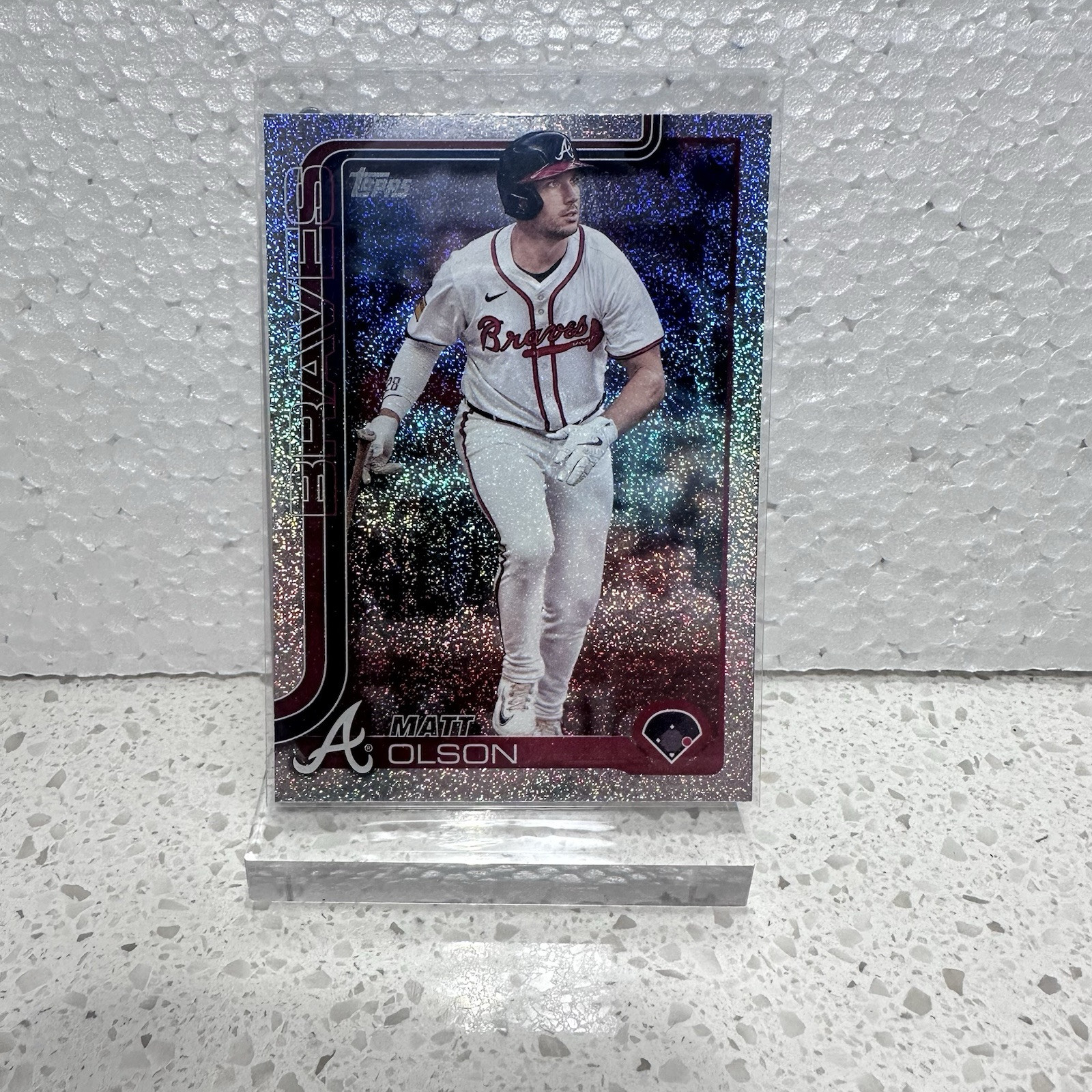 2025 Topps Series 1 Matt Olson Atlanta Braves #145 Sandglitter