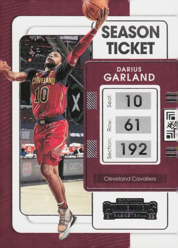 2022 Panini Contenders Season Ticket Card #76 Darius Garland Cleveland Cavaliers - Bild 1 von 2