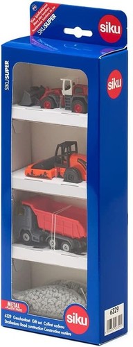 Siku 6329, Geschenkset Straßenbau, Muldenkipper, Liebherr Radlader, Straßenwalze - Bild 4 von 7