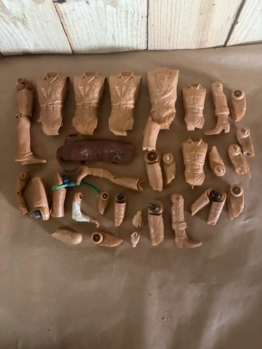 Marx. Johnny west  Vintage Cowboy Western Toy Figure Parts Lot pieces and parts